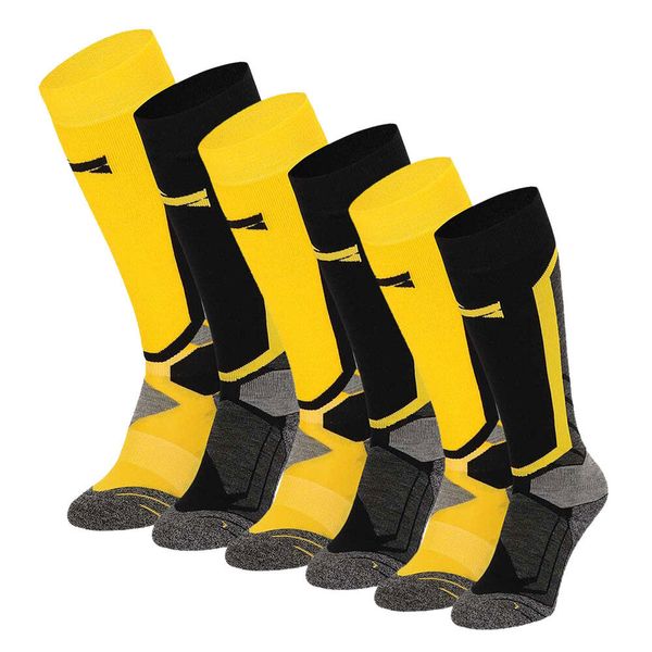 Skarpety snowboardowe Xtreme, 6 par, Multi Żółty. Czarne skarpetki damskie XTREME SOCKSWEAR, bez wzorów. Za 329.80 zł.