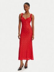 Bardot Sukienka koktajlowa Alegra Stretch Lace 59964DB Czerwony Regular Fit. Czerwone sukienki damskie Bardot, bez wzorów, z syntetyku, wizytowe, bez ramiączek. Za 369.99 zł.
