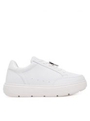 LOVE MOSCHINO Sneakersy JA15214G1MIA410A Biały. Białe obuwie sportowe damskie Love Moschino, ze skóry, bez zapięcia. Za 599.99 zł.