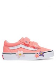 Vans Tenisówki Old Skool V Flower VN000Z6HGSB1 Różowy. Czerwone trampki dziewczęce Vans, bez wzorów, z materiału, bez zapięcia. Za 259.99 zł.