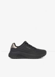 Sneakersy marki Skechers z pianką Memory. Czarne obuwie sportowe treningowe bonprix. Za 319.99 zł.