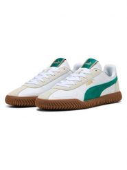 Puma Skórzane sneakersy "Club Kayzer" w kolorze biało-zielono-beżowym rozmiar: 40,5. Białe obuwie sportowe damskie Puma, z materiału, bez zapięcia. Za 148.96 zł.