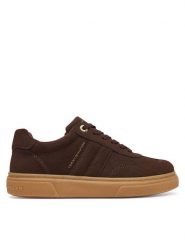 Tommy Hilfiger Sneakersy T3A9-35086-0315525 D Beżowy. Brązowe buty sportowe dziewczęce Tommy Hilfiger, ze skóry, bez zapięcia. Za 379.99 zł.
