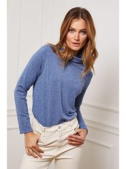 Joséfine Koszulka "Dibala" w kolorze niebieskim rozmiar: M. Niebieskie koszulki damskie Joséfine, m, bez wzorów, z kaszmiru, bez kołnierzyka, bez ramiączek. Za 130.99 zł.