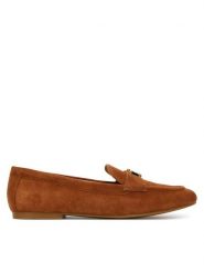 LAUREN RALPH LAUREN Lordsy 802946809014 Brązowy. Brązowe półbuty damskie Lauren Ralph Lauren, bez wzorów, ze skóry, bez obcasa, bez zapięcia. Za 539.99 zł.