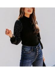 LA Angels Sweter w kolorze czarnym rozmiar: L. Czarne swetry klasyczne damskie LA Angels, l, bez kołnierzyka. Za 126.99 zł.