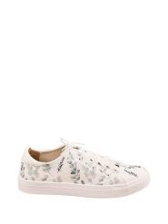 Noosy Skórzane sneakersy w kolorze biało-zielonym ze wzorem rozmiar: 40. Białe obuwie sportowe damskie Noosy, ze skóry, bez zapięcia. Za 177.95 zł.