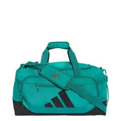 TORBA TRAINING DEFENDER DUFFLE SMALL. Czarne torby sportowe Adidas, bez wzorów, z materiału. Za 126.65 zł.