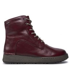 Botki Josef Seibel. Fioletowe botki damskie Josef Seibel, bez obcasa, na płaskiej podeszwie, bez zapięcia. Za 469.99 zł.