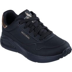 Buty sportowe damskie Skechers Uno Lite Shimmer Along. Czarne obuwie sportowe damskie Skechers, z syntetyku, bez zapięcia, na fitness i siłownię. Za 490.00 zł.
