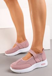 Różowe Tenisówki Półbuty z Siateczką i Elastyczną Gumką Volema. Czerwone obuwie sportowe damskie Born2be, bez zapięcia, tenisowe. Za 74.99 zł.