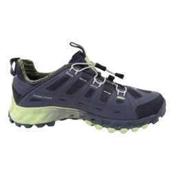 Damskie Buty Turystyczne GORETEX Mid Cut. Niebieskie obuwie trekkingowe damskie Aku, z gore-texu, bez zapięcia. Za 540.99 zł.