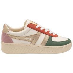 Sneakersy damskie Gola Grandslam Quadrant. Białe obuwie sportowe casual damskie Gola, bez zapięcia. Za 470.50 zł.