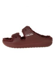 Crocs Klapki "Classic" w kolorze czerwonym rozmiar: 42/43. Czerwone klapki damskie Crocs, bez wzorów, z otwartym noskiem, bez obcasa, bez zapięcia. Za 144.92 zł.