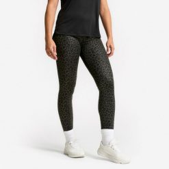 Second Life - Legginsy sportowe damskie Domyos wysoki stan - Stan Doskonały. Szare legginsy damskie DOMYOS, l, bez wzorów, z materiału. Za 63.00 zł.