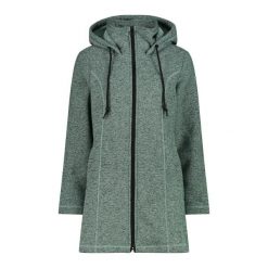 Parka z kapturem z futrzanym wykończeniem z technicznego polarowego materiału dl. Czarne parki damskie CMP, z futra, z kapturem. Za 390.25 zł.