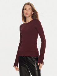Guess Sweter Elinor W2YR30 Z2V62 Bordowy Regular Fit. Czerwone swetry klasyczne damskie Guess, xs, z wiskozy, bez kołnierzyka. Za 269.99 zł.