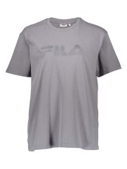Fila Koszulka w kolorze szarym rozmiar: XS. Szare bluzki damskie Fila, xs, bez wzorów, z bawełny, bez kołnierzyka, bez ramiączek. Za 39.58 zł.