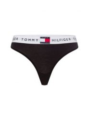 Tommy Hilfiger Stringi - Stringi klasyczne Kobiety Bawełna czarny, XL. Czarne stringi Tommy Hilfiger, bez wzorów, z bawełny. Za 59.95 zł.