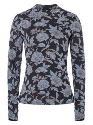 More & More Koszulka w kolorze czarno-niebieskim rozmiar: 42. Czarne koszulki damskie More & More, bez wzorów, bez kołnierzyka, bez ramiączek. Za 69.99 zł.