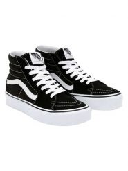 Vans Skórzane sneakersy "Sk8-Hi" w kolorze czarnym rozmiar: 39. Czarne obuwie sportowe damskie Vans, za kostkę, bez zapięcia. Za 295.99 zł.