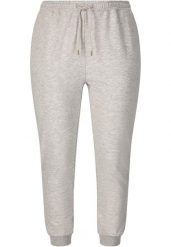 Damskie spodnie dresowe Q Sportswear Ingelina. Szare spodnie sportowe damskie ENDURANCE Q, plus size, bez wzorów, z bawełny, na fitness i siłownię. Za 216.50 zł.