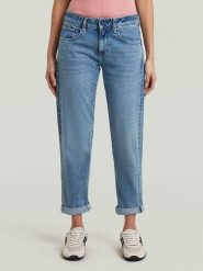 G-Star Dżinsy - Boyfriend fit - w kolorze niebieskim rozmiar: W27/L30. Niebieskie jeansy damskie G-Star. Za 261.57 zł.