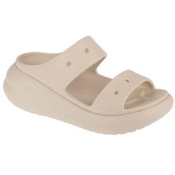 Sandały CROCS CRUSH SANDAL Beżowy. Szare sandały damskie Crocs, bez wzorów, z gumy, bez obcasa, bez zapięcia. Za 313.00 zł.