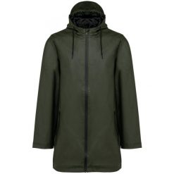 Kurtka wodoodporna Kariban Premium. Zielone kurtki damskie KARIBAN, xl, z aplikacjami, z materiału, bez kaptura. Za 247.50 zł.