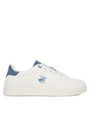 Beverly Hills Polo Club Sneakersy VSS25003W Biały. Białe obuwie sportowe damskie Beverly Hills Polo Club, ze skóry, bez zapięcia. Za 169.99 zł.