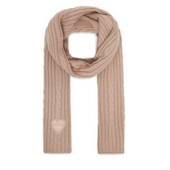 Szalik Guess. Brązowe szaliki damskie Guess, z aplikacjami. Za 139.99 zł.