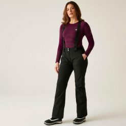 Effused II Damskie spodnie narciarskie. Szare spodnie sportowe damskie Dare 2b, na zimę, s, bez wzorów, narciarskie. W wyprzedaży za 299.99 zł.