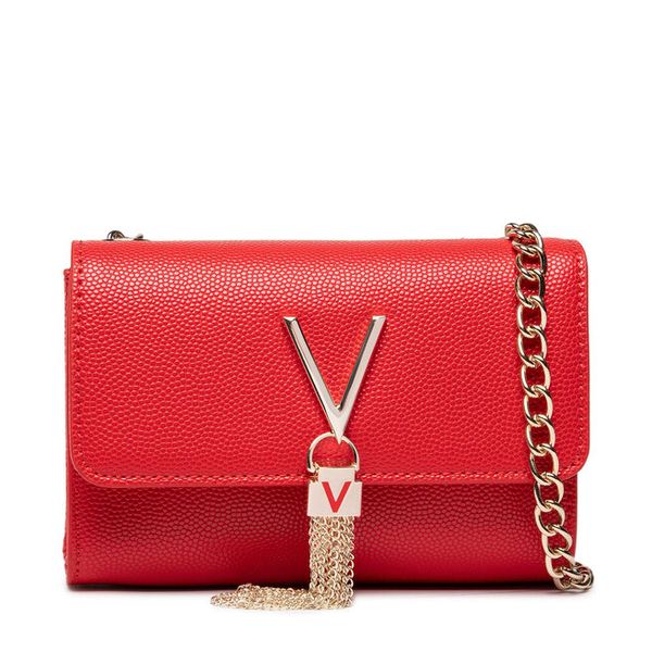 Torebka Valentino. Czerwone torebki wieczorowe damskie Valentino, bez wzorów, bez dodatków. Za 234.99 zł.