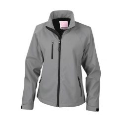 Damska kurtka wodoodporna Result Base Layer. Szare kurtki damskie RESULT, bez wzorów, bez kaptura. Za 217.00 zł.