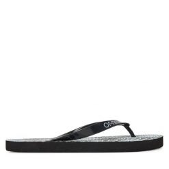 Japonki Liu Jo. Czarne klapki damskie Liu Jo, bez wzorów, bez obcasa, bez zapięcia. Za 139.99 zł.