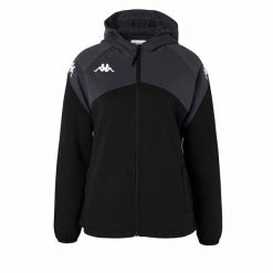 Damska bluza dresowa Kappa Fianta. Czarne bluzy damskie Kappa, m, bez wzorów, z dresówki, z kapturem. Za 295.50 zł.