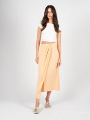Patrizia Pepe Spódnica | 8G0346/J113 | Kobieta | Łososiowy. Czerwone spódnice damskie Patrizia Pepe, na co dzień, bez wzorów, z acetatu, eleganckie, mini. W wyprzedaży za 389.00 zł.