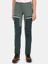 Kilpi Spodnie funkcyjne Zipp-Off "Hosio" w kolorze zielonym rozmiar: 40. Zielone spodnie dresowe damskie Kilpi, bez wzorów, z materiału, outdoorowe. Za 306.01 zł.