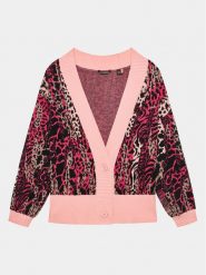 Guess Kardigan J3BR07 Z3AH0 Różowy Regular Fit. Czerwone swetry dziewczęce Guess, z aplikacjami, z syntetyku, bez kołnierzyka, bez ramiączek. Za 219.99 zł.