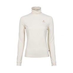 Damski sweter z golfem Cavallo Cavallivy. Białe golfy damskie CAVALLO, na zimę, bez kołnierzyka. Za 218.50 zł.