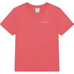 T-shirt Damski. Czerwone t-shirty damskie Champion, bez wzorów, bez kołnierzyka. Za 131.99 zł.
