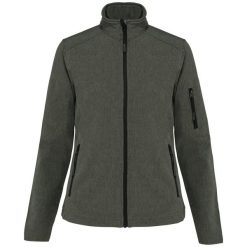 Kurtka Softshell dla kobiet Kariban. Zielone kurtki sportowe damskie KARIBAN, m, bez wzorów, z elastanu, bez kaptura. Za 174.00 zł.