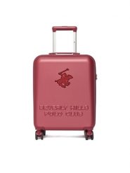 Beverly Hills Polo Club Walizka kabinowa CEO-BHPC-S-004-08-BURGUNDY Bordowy. Czerwone walizki Beverly Hills Polo Club, bez wzorów, z tworzywa sztucznego. Za 299.99 zł.