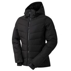 Kurtka narciarska damska z membraną Glacier Dare 2b. Czarne kurtki sportowe damskie Dare 2b, na zimę, bez wzorów, z materiału, z kapturem. Za 468.00 zł.