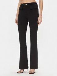 Rinascimento Spodnie materiałowe CFC0117520003 Czarny Bootcut Fit. Czarne spodnie materiałowe damskie Rinascimento, bez wzorów, z materiału. Za 459.99 zł.