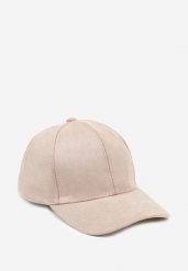 Beżowa Klasyczna Czapka z Daszkiem Tusira. Brązowe czapki z daszkiem damskie Born2be, bez wzorów, z jeansu. Za 39.99 zł.