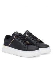 Tommy Hilfiger Sneakersy T3A9-35093-1955999 Czarny. Czarne buty sportowe dziewczęce Tommy Hilfiger, ze skóry, bez zapięcia. Za 424.99 zł.