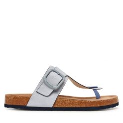 Japonki Tamaris. Niebieskie klapki damskie Tamaris, bez wzorów, bez obcasa, bez zapięcia. Za 219.99 zł.