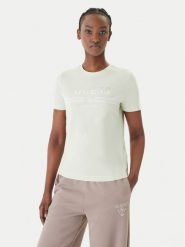 Guess T-Shirt V6GI07 K2968 Zielony Regular Fit. Zielone t-shirty damskie Guess, xl, z aplikacjami, z bawełny, bez kołnierzyka. Za 154.99 zł.