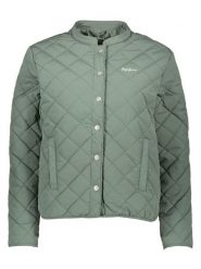 Pepe Jeans Kurtka pikowana w kolorze zielonym rozmiar: M. Zielone kurtki damskie Pepe Jeans, m, bez wzorów, z jeansu, bez kaptura. Za 193.70 zł.